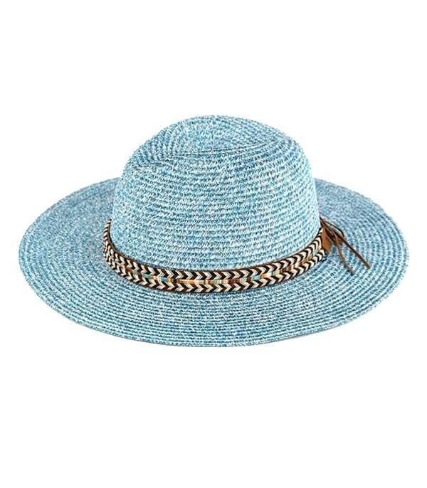 HATS I HAIR ACC :: RANCHER| STRAW HAT :: Wholesale Beaded Band Summer Panama Hat