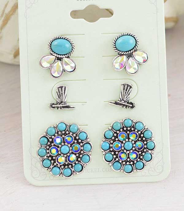 WHAT'S NEW :: Wholesale Western Turquoise Earrings Set