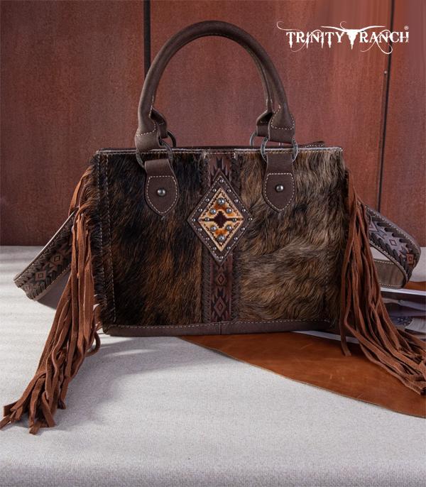 MONTANAWEST BAGS :: TRINITY RANCH BAGS :: Wholesale Cowhide Concealed Carry Tote Crossbody