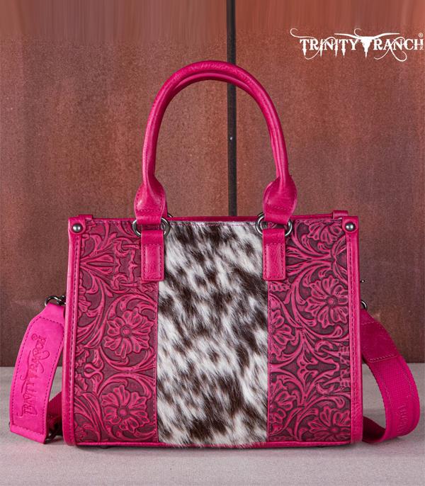 MONTANAWEST BAGS :: TRINITY RANCH BAGS :: Wholesale Trinity Ranch Cowhide Tooled Bag