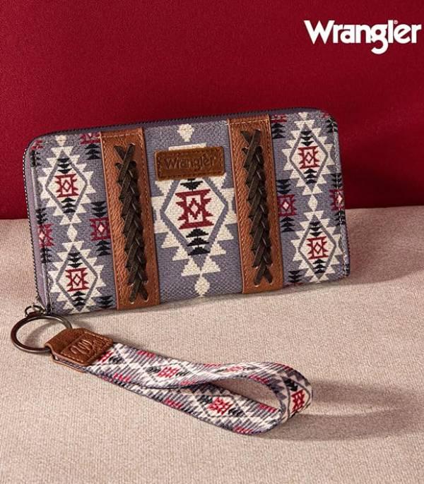 MONTANAWEST BAGS :: MENS WALLETS I SMALL ACCESSORIES :: Wholesale Wrangler Aztec Pattern Wallet