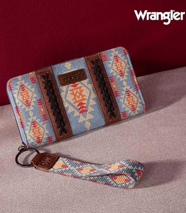 MONTANAWEST BAGS :: MENS WALLETS I SMALL ACCESSORIES :: Wholesale Wrangler Aztec Pattern Wallet
