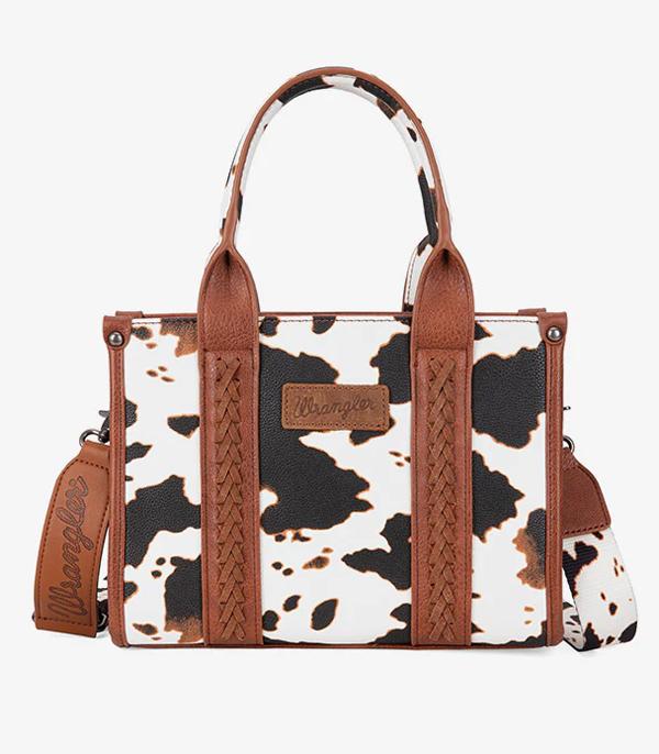 MONTANAWEST BAGS :: WESTERN PURSES :: Wholesale Wrangler Cow Print Tote Crossbody Bag