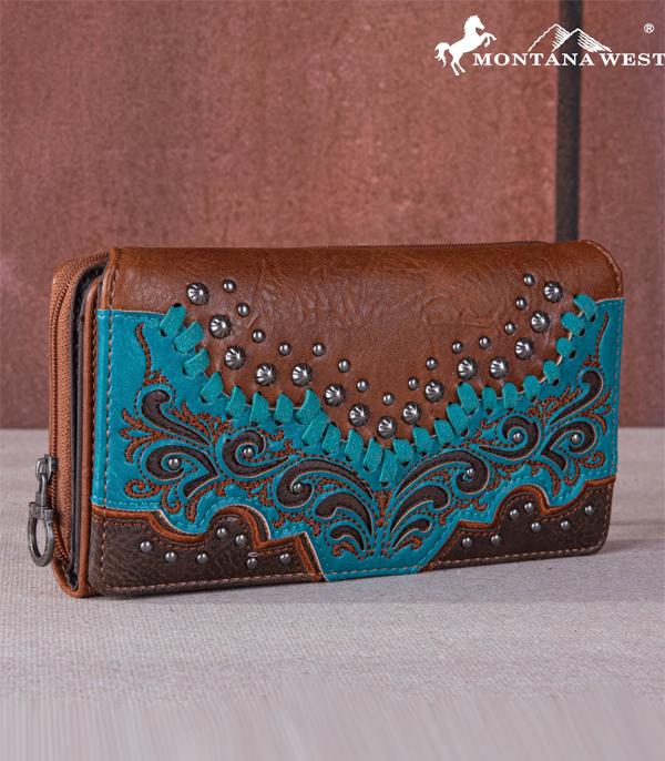MONTANAWEST BAGS :: MENS WALLETS I SMALL ACCESSORIES :: Wholesale Montana West Scroll Cut-Out Wallet