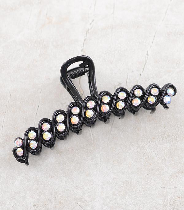 New Arrival :: Wholesale AB Glass Stone Hair Claw Clip