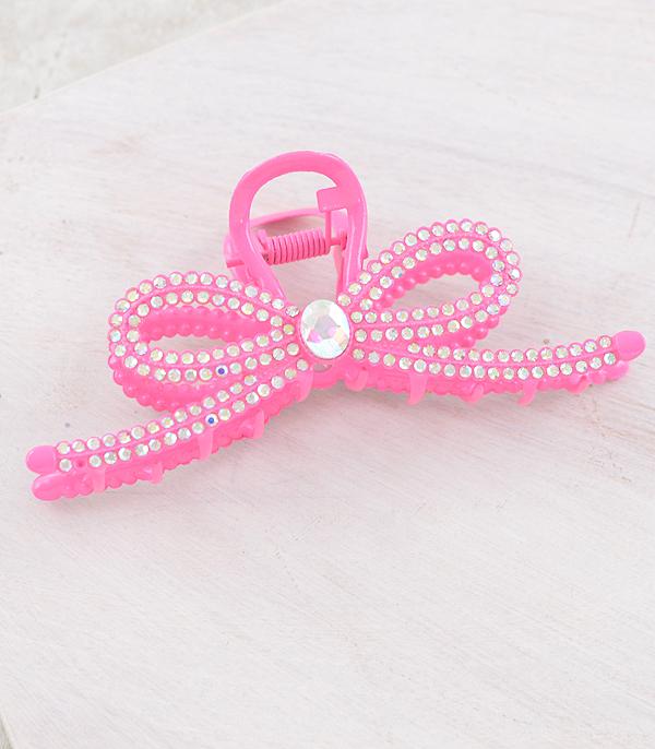 WHAT'S NEW :: Wholesale AB Stone Bow Hair Claw Clip