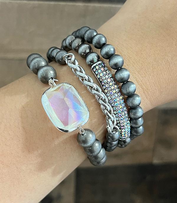 New Arrival :: Wholesale Navajo Pearl Bracelet Set