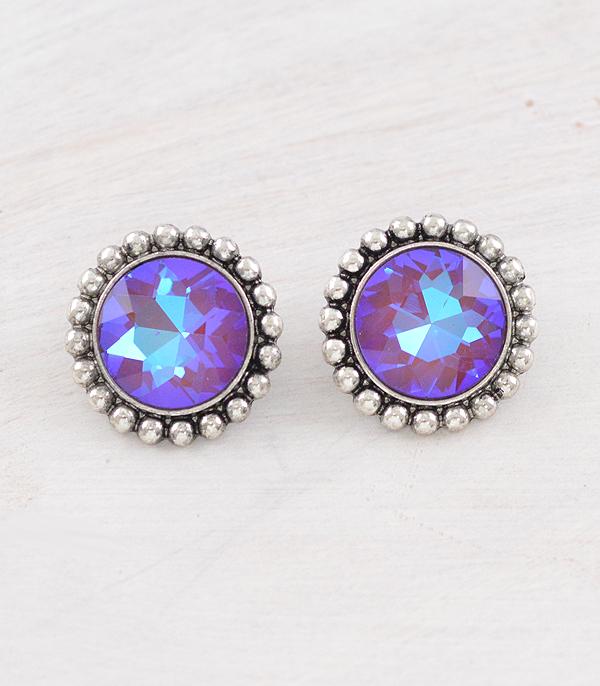 WHAT'S NEW :: Wholesale Western AB Stone Concho Earrings