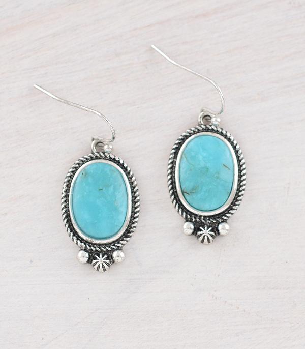 New Arrival :: Wholesale Western Turquoise Dangle Earrings