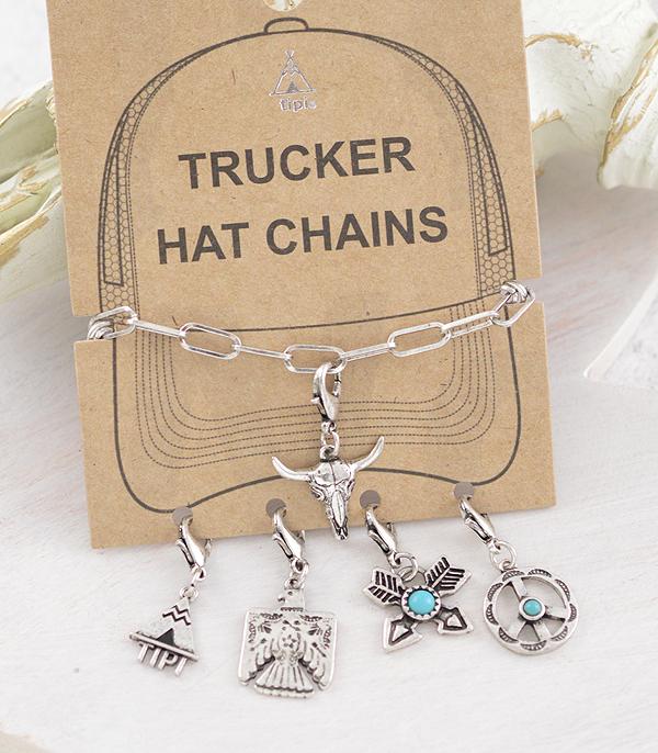 New Arrival :: Wholesale Western Trucker Hat Chain Charms