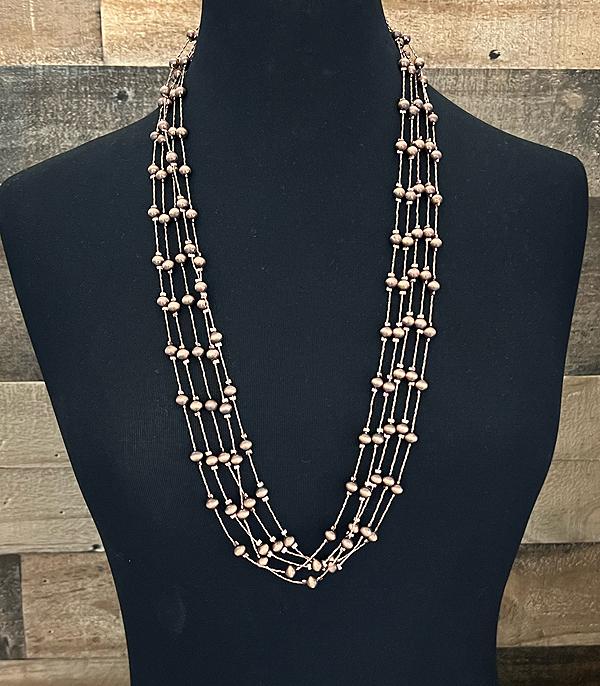 NECKLACES :: WESTERN LONG NECKLACES :: Wholesale Navajo Pearl Multi Strand Necklace