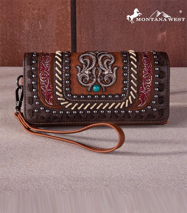 MONTANAWEST BAGS :: MENS WALLETS I SMALL ACCESSORIES :: Wholesale Montana West Embroidered Wallet