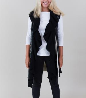 <font color=black>SALE ITEMS</font> :: SCARVES | APPAREL  :: Apparel :: Ribbed Knit Vest w/ Collar