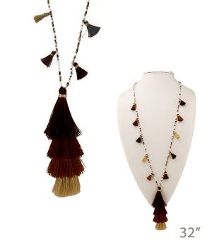 <font color=black>SALE ITEMS</font> :: JEWELRY :: Necklaces :: Thread Tassel Fashion Necklace