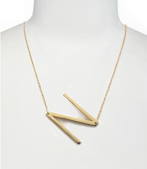 INITIAL JEWELRY :: NECKLACES | RINGS :: Trendy Initial Necklace