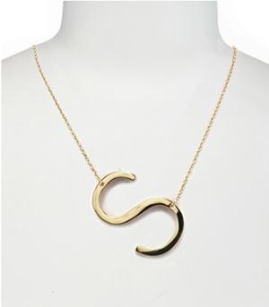 INITIAL JEWELRY :: NECKLACES | RINGS :: Trendy Initial Necklace