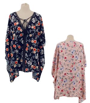 <font color=black>SALE ITEMS</font> :: SCARVES | APPAREL  :: Apparel :: Flower Print Poncho