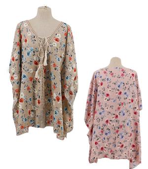 <font color=black>SALE ITEMS</font> :: SCARVES | APPAREL  :: Apparel :: Flower Print Poncho