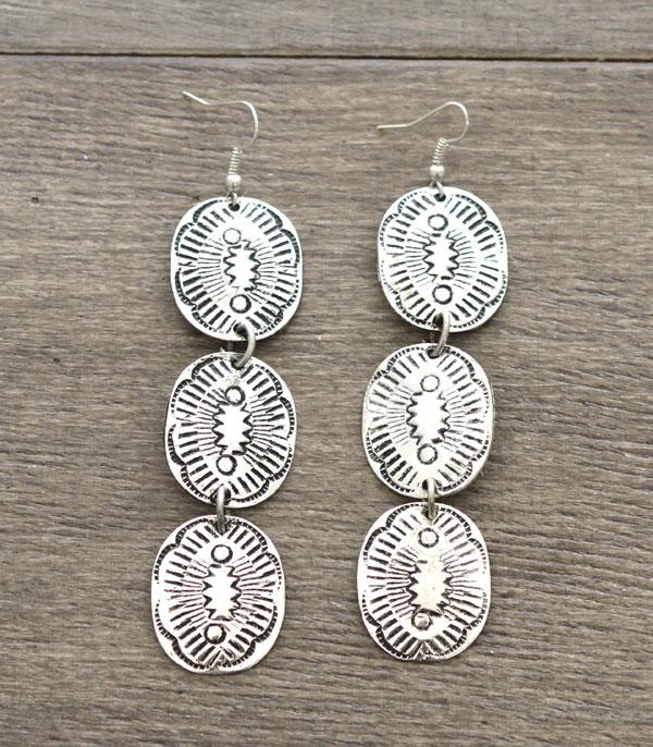 EARRINGS :: WESTERN HOOK EARRINGS :: Western Dangle Fashion Earrings