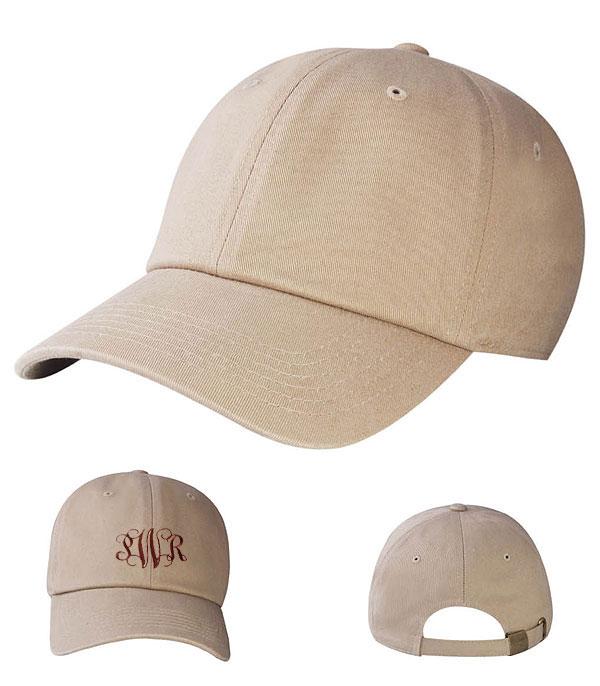 HATS I HAIR ACC :: VISOR I SOLID :: Wholesale Solid Monogram Hats