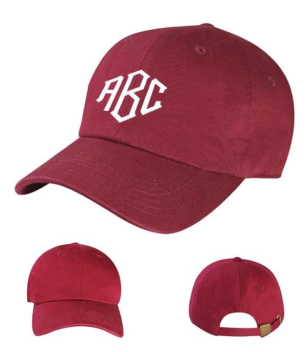 HATS I HAIR ACC :: VISOR I SOLID :: Wholesale Solid Monogram Hats