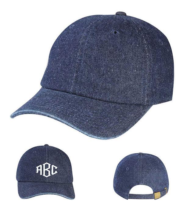 HATS I HAIR ACC :: VISOR I SOLID :: Wholesale Solid Monogram Hats