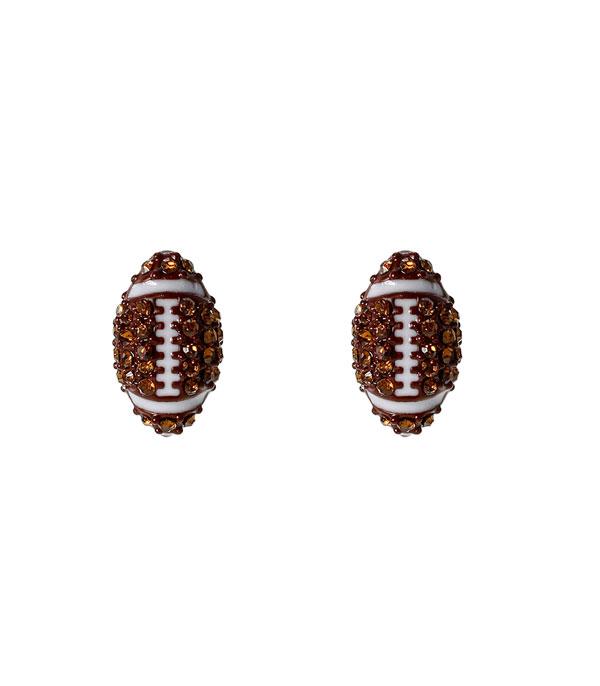 New Arrival :: Football Stud Earrings