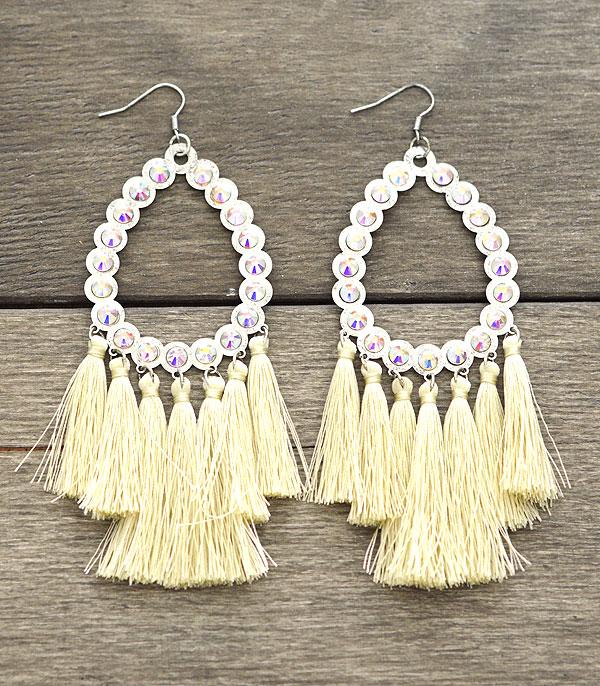 <font color=black>SALE ITEMS</font> :: JEWELRY :: Earrings :: Teardrop Tassel Earrings