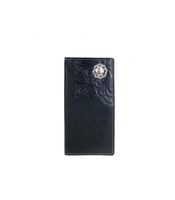 New Arrival :: Montana West Tooled Leather Mens Wallet