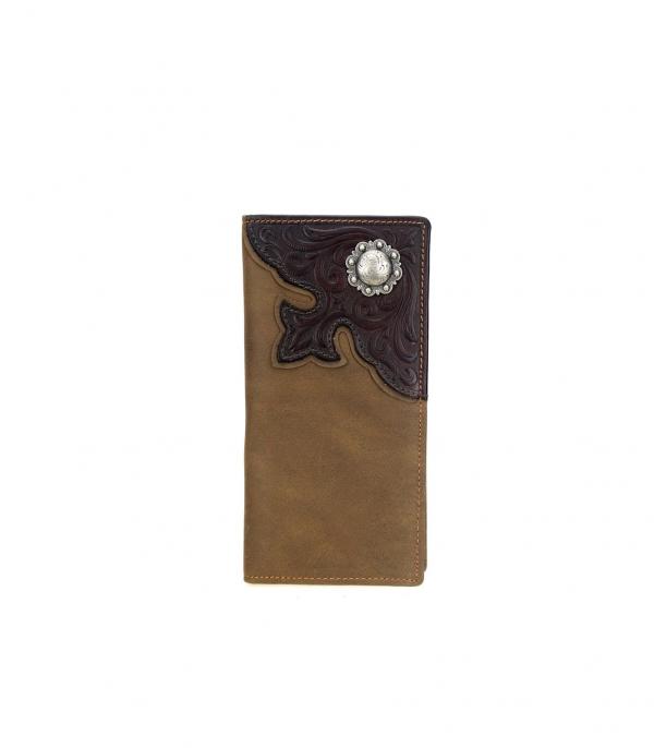 New Arrival :: Montana West Tooled Leather Mens Wallet