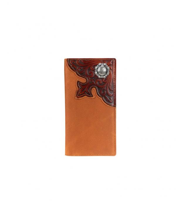 New Arrival :: Montana West Tooled Leather Mens Wallet