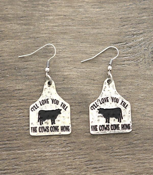 New Arrival :: Til The Cows Come Home Earrings
