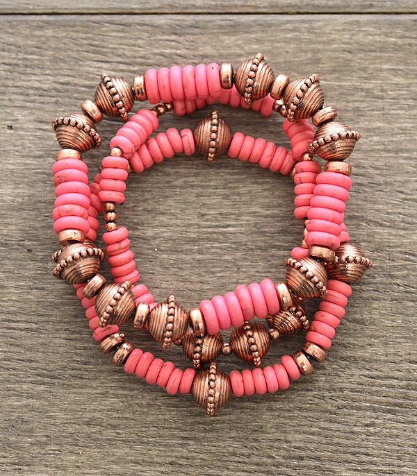 <font color=red>VALENTINE'S</font> :: Beaded Bracelet Set