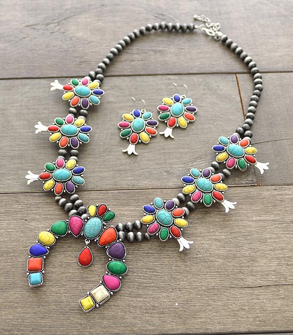 <font color=black>SALE ITEMS</font> :: JEWELRY :: Necklaces :: Wholesale Squash Blossom Necklace Set