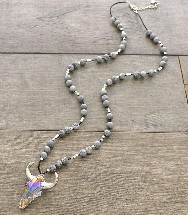 HORSE & WESTERN JEWELLERY JEWELRY TRENDY LARIAT STYLE FEATHER CHARM NECKLACE 