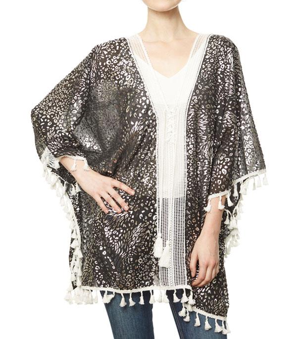 <font color=black>SALE ITEMS</font> :: SCARVES | APPAREL  :: Apparel :: Wholesale Animal Print Cover-Up Kimono