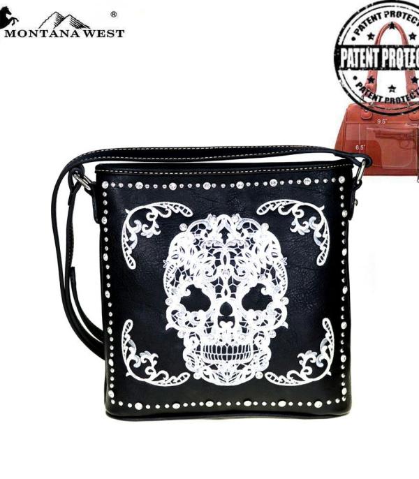New Arrival :: Wholesale Montana West Sugar Skull Crossbody 