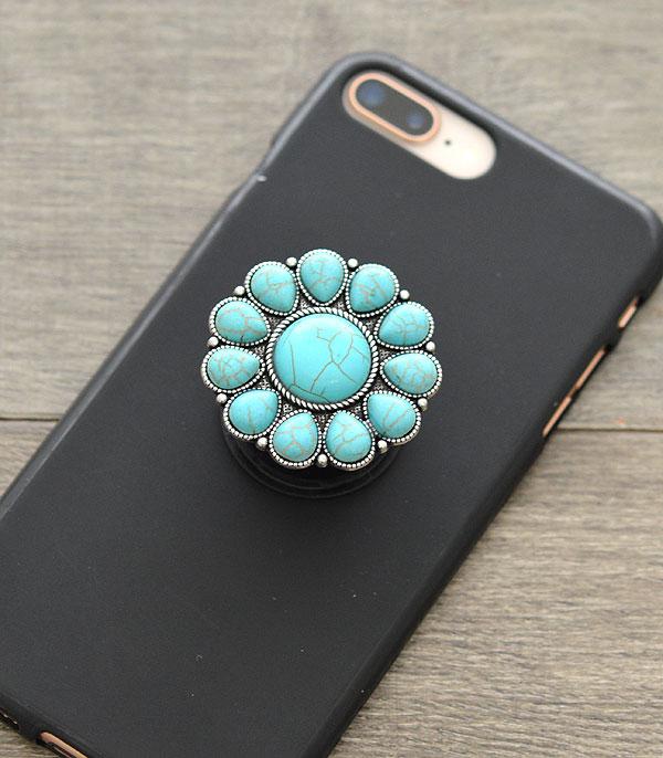 New Arrival :: Wholesale Turquoise Pop Up Phone Stand Accessory