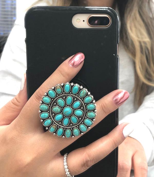 New Arrival :: Wholesale Turquoise Pop Up Phone Grip