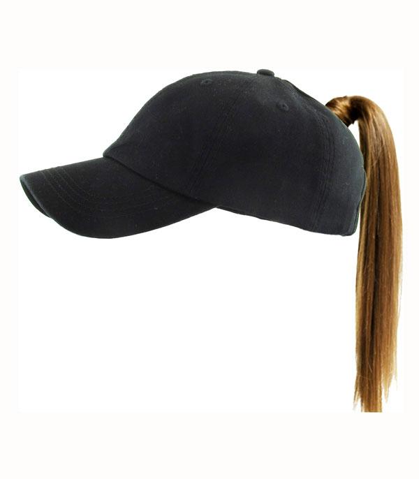 messy bun baseball cap wholesale