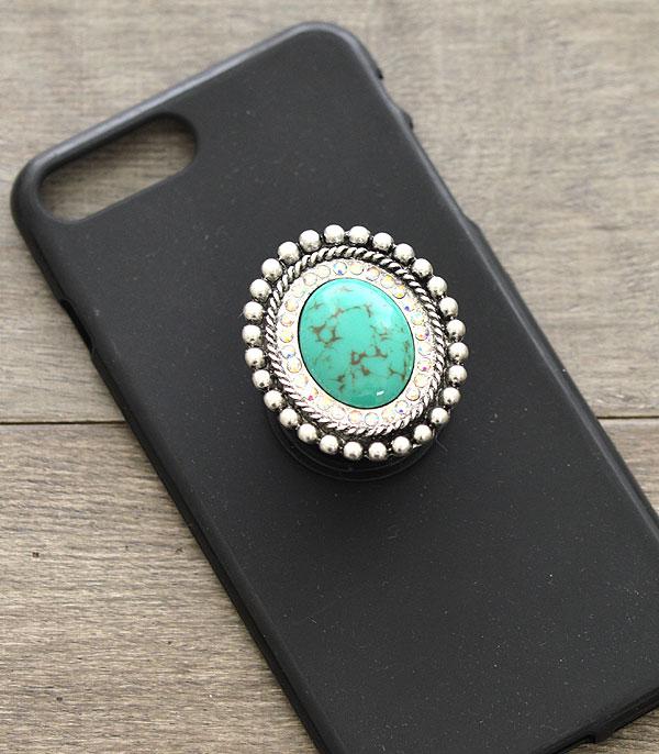 New Arrival :: Wholesale Turquoise Concho Phone Grip