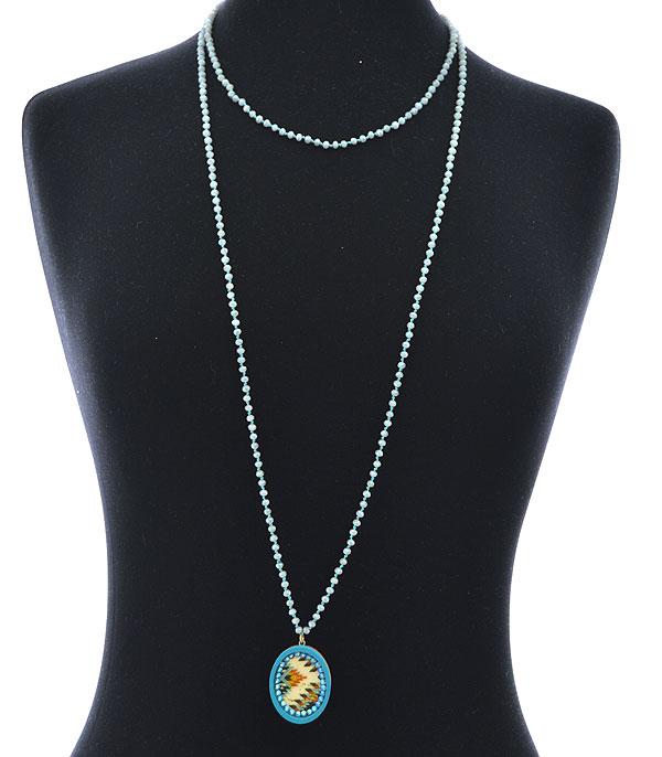 <font color=black>SALE ITEMS</font> :: JEWELRY :: Necklaces :: Wholesale Aztec Pendant Long Layered Necklace