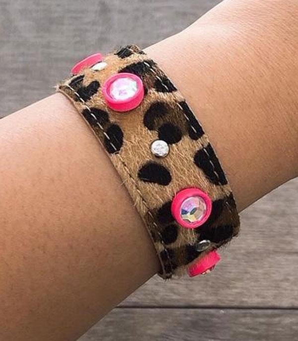 <font color=red>VALENTINE'S</font> :: Wholesale Leopard Leather Bracelet