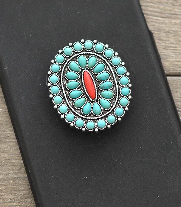 New Arrival :: Wholesale Turquoise Self Adhesive Charm