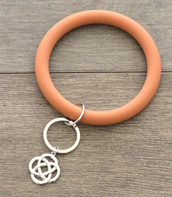 <font color=black>SALE ITEMS</font> :: MISCELLANEOUS :: Wholesale Infinity Knot Silicone Bangle Keychain
