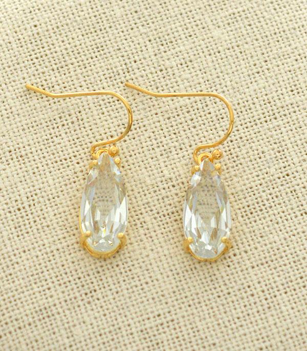 EARRINGS :: TRENDY EARRINGS :: Wholesale Cubic Zirconia Dangle Earrings