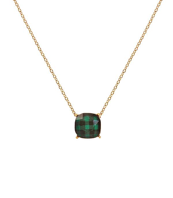 <font color=black>SALE ITEMS</font> :: JEWELRY :: Necklaces :: Wholesale Buffalo Plaid Pattern Cushion Necklace