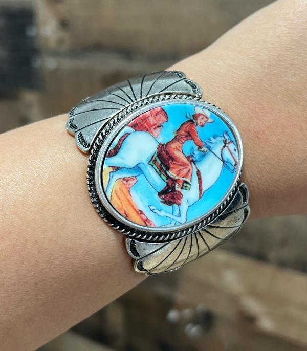 BRACELETS :: STRETCH :: Wholesale Western Vintage Cowgirl Bracelet