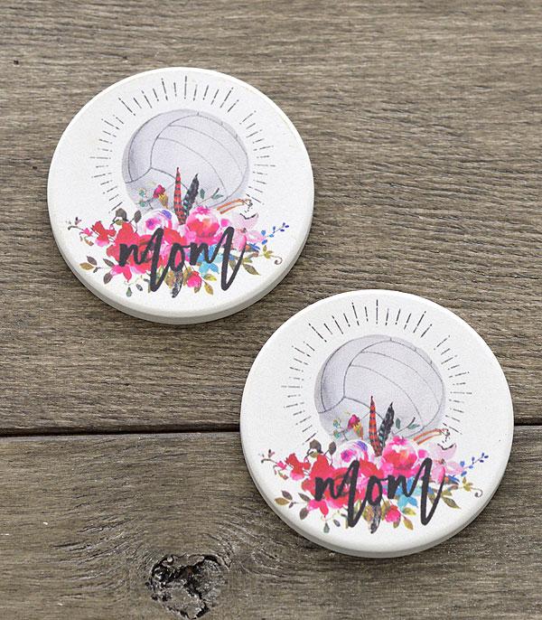 <font color=black>SALE ITEMS</font> :: MISCELLANEOUS :: Wholesale Volleyball Mom Car Coaster Set