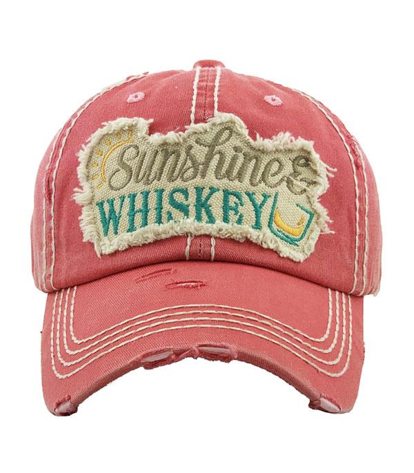 HATS I HAIR ACC :: BALLCAP I VISOR :: Wholesale Sunshine Whiskey Vintage Ballcap